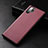 Funda Lujo Cuero Carcasa R01 para Samsung Galaxy Note 10 Plus 5G Rojo