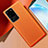 Funda Lujo Cuero Carcasa R01 para Samsung Galaxy S20 Ultra 5G Naranja