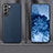 Funda Lujo Cuero Carcasa R01 para Samsung Galaxy S21 5G Azul