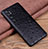 Funda Lujo Cuero Carcasa R01 para Xiaomi Mi Note 10 Negro