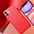 Funda Lujo Cuero Carcasa R02 para Apple iPhone 11 Rojo