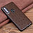 Funda Lujo Cuero Carcasa R02 para Huawei Honor 20 Lite Marron