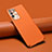 Funda Lujo Cuero Carcasa R02 para Huawei Honor X10 5G Naranja