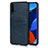 Funda Lujo Cuero Carcasa R02 para Huawei Nova 5 Pro Azul