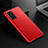 Funda Lujo Cuero Carcasa R02 para Huawei P40 Rojo