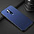 Funda Lujo Cuero Carcasa R02 para OnePlus 7T Pro Azul
