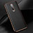 Funda Lujo Cuero Carcasa R02 para OnePlus 8 Negro