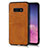 Funda Lujo Cuero Carcasa R02 para Samsung Galaxy S10e Naranja