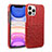 Funda Lujo Cuero Carcasa R03 para Apple iPhone 12 Pro Max Rojo