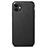 Funda Lujo Cuero Carcasa R04 para Apple iPhone 11 Negro