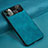 Funda Lujo Cuero Carcasa R04 para Apple iPhone 11 Pro Azul