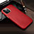 Funda Lujo Cuero Carcasa R04 para Apple iPhone 12 Pro Max Rojo