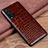 Funda Lujo Cuero Carcasa R04 para Huawei Nova 5 Marron