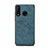 Funda Lujo Cuero Carcasa R04 para Huawei P30 Lite XL Azul