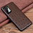 Funda Lujo Cuero Carcasa R04 para Huawei P40 Pro Marron