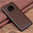 Funda Lujo Cuero Carcasa R04 para OnePlus 7T Marron