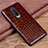 Funda Lujo Cuero Carcasa R04 para OnePlus 8 Marron