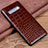 Funda Lujo Cuero Carcasa R04 para Samsung Galaxy S10 5G Marron