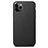 Funda Lujo Cuero Carcasa R05 para Apple iPhone 11 Pro Max Negro