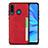 Funda Lujo Cuero Carcasa R05 para Huawei Nova 4e Rojo