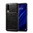 Funda Lujo Cuero Carcasa R05 para Huawei P30 Negro