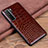 Funda Lujo Cuero Carcasa R05 para Huawei P40 Lite 5G Marron