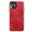 Funda Lujo Cuero Carcasa R06 para Apple iPhone 11 Rojo