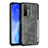 Funda Lujo Cuero Carcasa R06 para Huawei Nova 7 SE 5G Gris