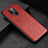Funda Lujo Cuero Carcasa R06 para OnePlus 8 Pro Rojo