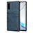 Funda Lujo Cuero Carcasa R06 para Samsung Galaxy Note 10 5G Azul