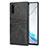 Funda Lujo Cuero Carcasa R06 para Samsung Galaxy Note 10 5G Negro