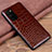 Funda Lujo Cuero Carcasa R08 para Huawei Honor View 30 Pro 5G Marron