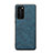 Funda Lujo Cuero Carcasa R08 para Huawei P40 Azul