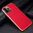 Funda Lujo Cuero Carcasa S01 para Apple iPhone 13 Pro Rojo
