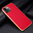 Funda Lujo Cuero Carcasa S01 para Apple iPhone 13 Rojo