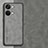 Funda Lujo Cuero Carcasa S01 para OnePlus Ace 2V 5G Gris