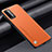 Funda Lujo Cuero Carcasa S01 para Xiaomi Redmi 9T 4G Naranja