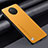 Funda Lujo Cuero Carcasa S01 para Xiaomi Redmi Note 9T 5G Amarillo