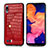 Funda Lujo Cuero Carcasa S01D para Samsung Galaxy A10 Rojo