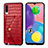 Funda Lujo Cuero Carcasa S01D para Samsung Galaxy A70 Rojo