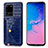 Funda Lujo Cuero Carcasa S01D para Samsung Galaxy S20 Ultra 5G Azul