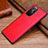 Funda Lujo Cuero Carcasa S02 para Huawei Nova 8 Pro 5G Rojo