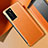 Funda Lujo Cuero Carcasa S02 para Huawei P40 Naranja