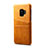 Funda Lujo Cuero Carcasa S02 para Samsung Galaxy S9 Naranja