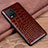 Funda Lujo Cuero Carcasa S02 para Xiaomi Mi 10 Lite Marron