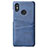 Funda Lujo Cuero Carcasa S02 para Xiaomi Mi 8 Azul