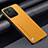 Funda Lujo Cuero Carcasa S02 para Xiaomi POCO C3 Amarillo