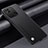 Funda Lujo Cuero Carcasa S02 para Xiaomi Redmi 9 India Negro