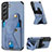 Funda Lujo Cuero Carcasa S02D para Samsung Galaxy S21 5G Azul