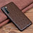 Funda Lujo Cuero Carcasa S03 para Oppo Reno3 Marron